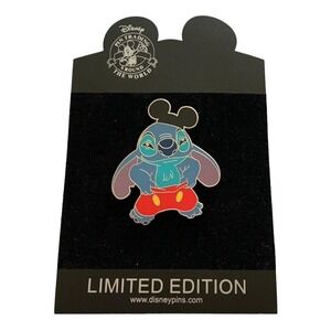 Disney Shopping STITCH as MICKEY MOUSE LE100 Pin LILO & STITCH Halloween